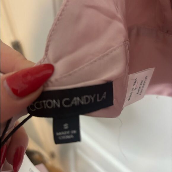 Cotton candy La Blush Halter Bralette tank cropped top size small NWT - Picture 4 of 4
